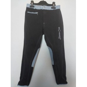 Pantalon d'équitation bleu ciel et marron Sierra