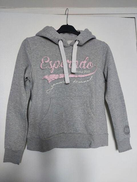 Sweat gris et rose Esperado