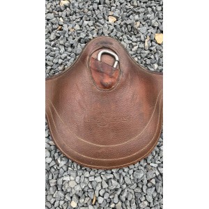 sangle bavette Bruno Delgrange cuir havane 120