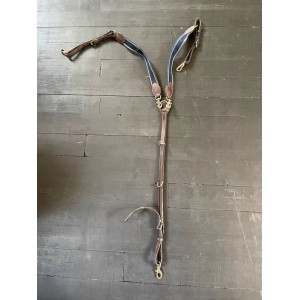 Collier de chasse cheval cuir marron