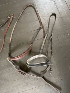 Muserolle marron cuir cheval
