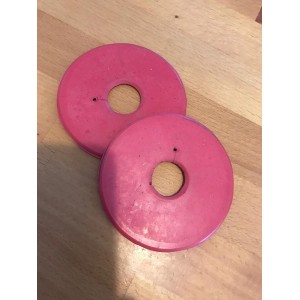 Rondelles de mors rouges