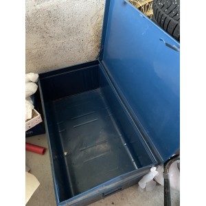 malles de rangement en acier bleu