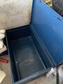 malles de rangement en acier bleu