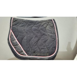 Tapis LBAT noir liseré rose