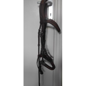 Bridon Fouganza en cuir marron