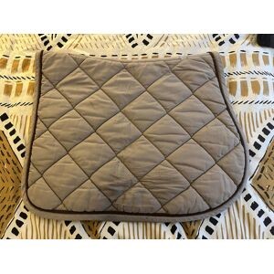Tapis de selle RG beige liseré marron