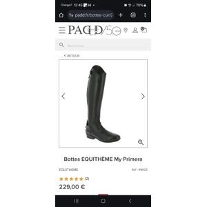 Bottes equitheme 36 xs