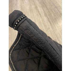 Tapis de selle noir strass cheval fouganza