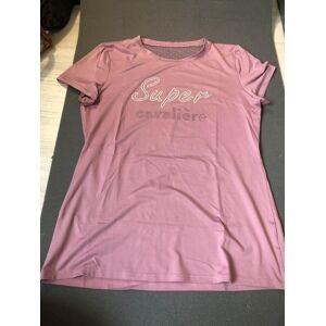 t-shirt Equitheme rose taille L