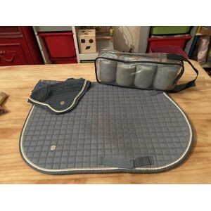 Ensemble Tapis, Bonnet, Bande, bleu ciel