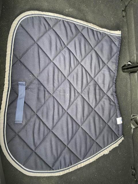 Tapis Équidees marine/gris
