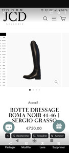 Botte de dressage Sergio Grasso