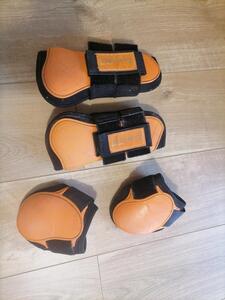 guêtre et protège boulet orange