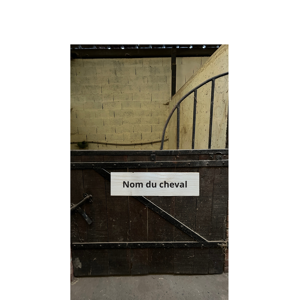 Plaque de box Personnalisée Nom du cheval