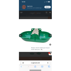 abreuvoir double niveau constant LAC 55