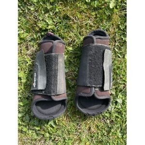 Guêtres et protège-boulets Fouganza marron taille Poney