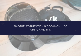 Réceptionner un casque d’équitation d’occasion : les points essentiels à vérifier